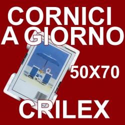 Pacco da 6 cornici a giorno 50x70 in crilex antinfortunistico - Conf. da 6 pz.