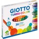 36 Pennarelli colorati Giotto Turbo Color a punta fine per scuola bambini