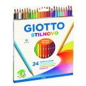 Giotto Stilnovo 24 Pastelli a Colori - Tratto 3,3 mm - Matite Colorate - Astuccio Fila