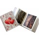 Album Fotografico Cuori 100 Foto a Tasche 10x15cm con Scatola, Portafoto Love, Photo Album 100 Pictures 4"X6"