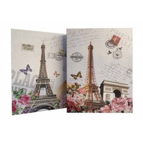 Album fotografico Photo Album Tour Eiffel Parigi a tasche 13x18 per 200 foto senza memo con scatola - 1 pz
