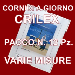 Conf 12 CORNICI 13x18 IN CRILEX INFRANGIBILE ED ULTRA-TRASPARENTE da 12 Pz. 