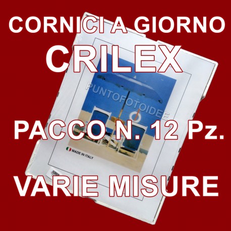 CORNICI CRILEX ANTINFORTUNISTICO Pacco da 12 CRILEX CORNICE A GIORNO 30x45 