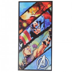 пляжное полотенце Avengers, Капитан Америка, Соколиный Глаз, Железный Человек